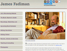 Tablet Screenshot of jamesfadiman.com